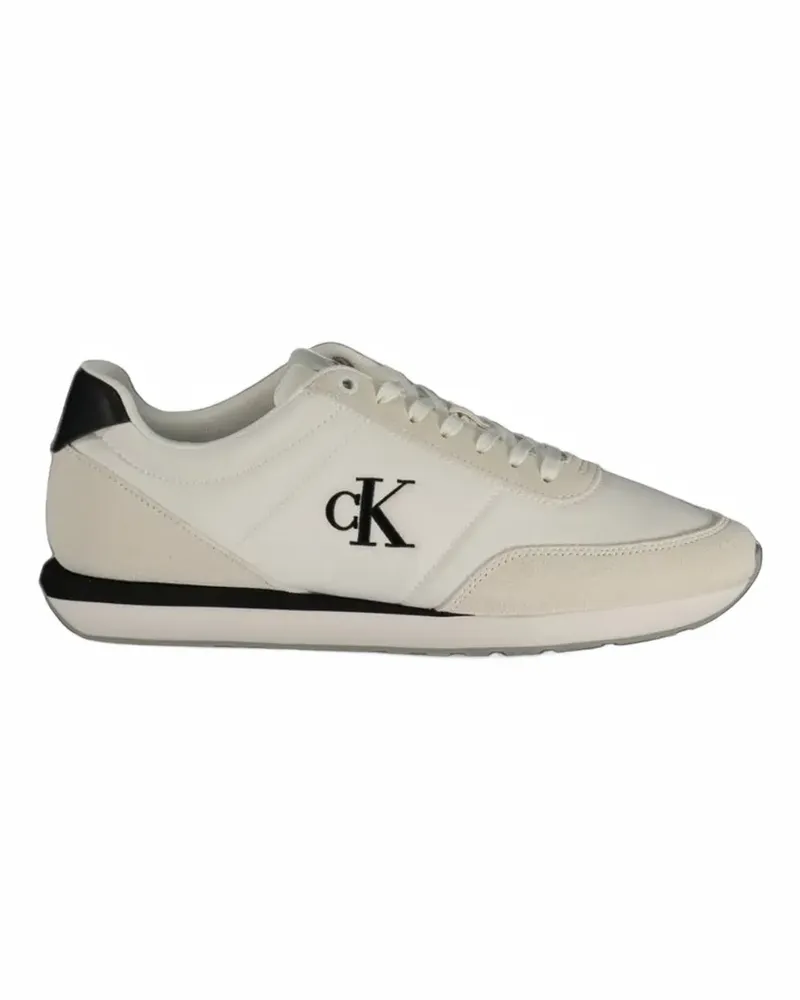 Calvin Klein Sneakers mit Logo-Print - Weiß Weiß