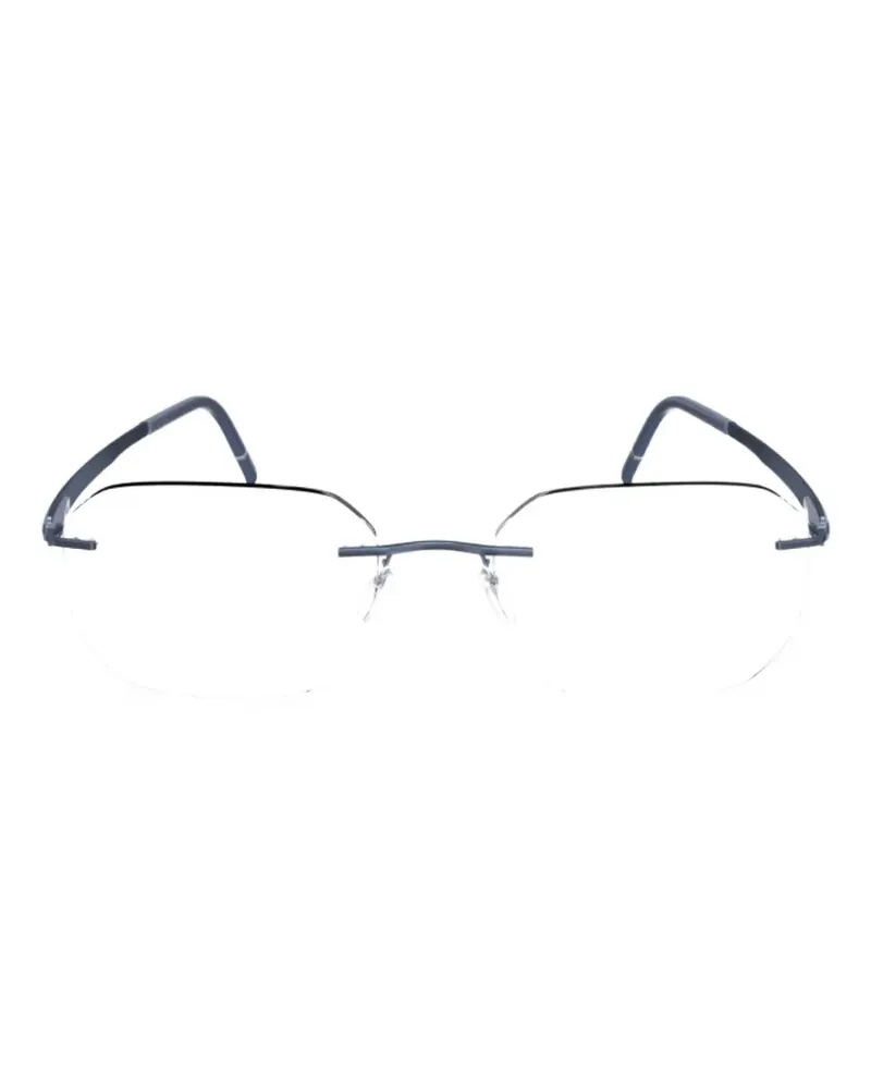 Silhouette rimless geometric glasses - Blau Blau