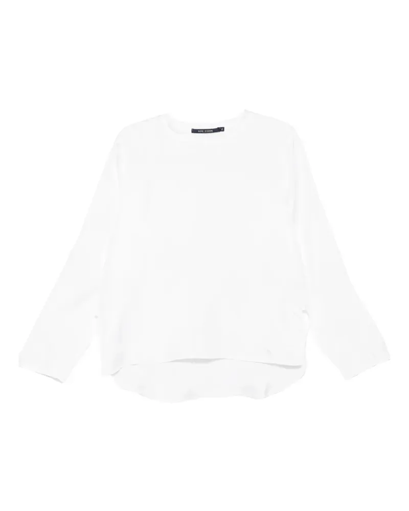 Sofie D'Hoore Satinoberteil mit langen Ärmeln - Weiß Weiß