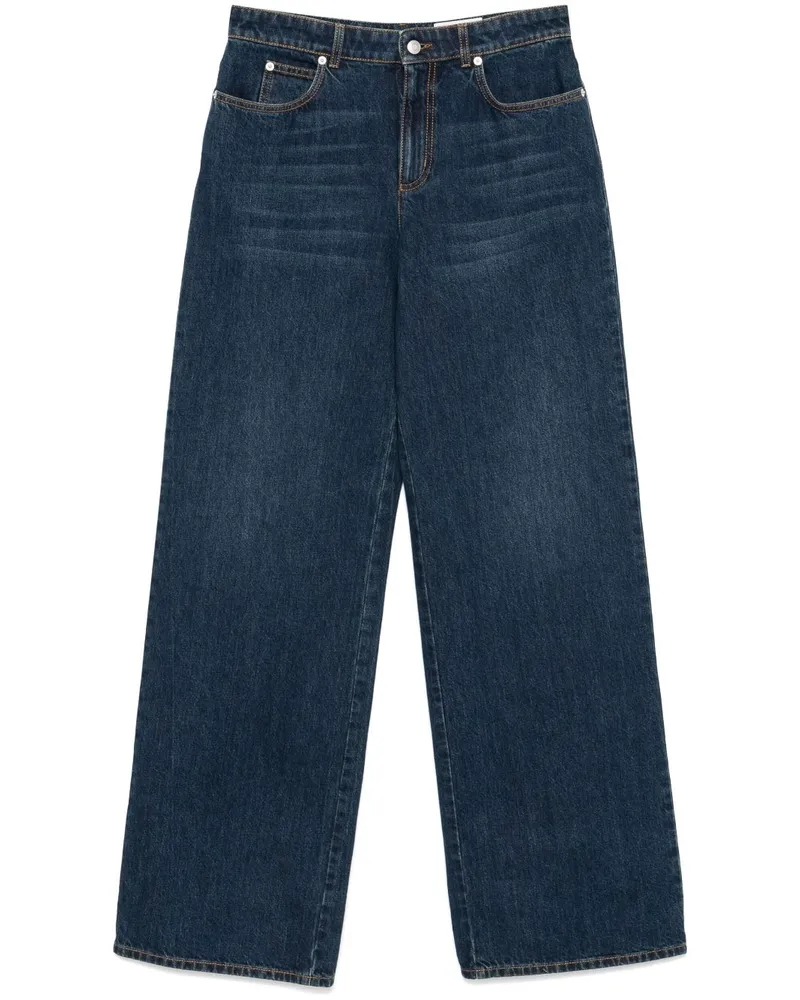 Alexander McQueen Jeans mit weitem Bein - Blau Blau