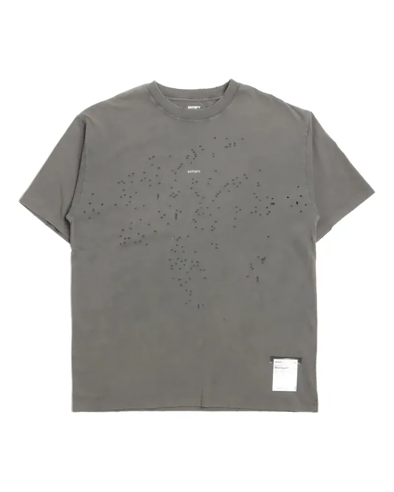 Satisfy MothTech™ T-Shirt in Distressed-Optik - Grau Grau
