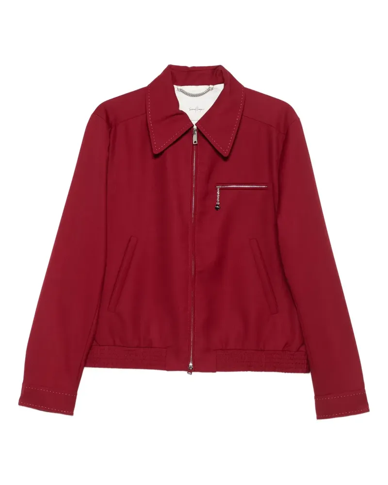Second/Layer Jacke mit Reißverschluss - Rot Rot