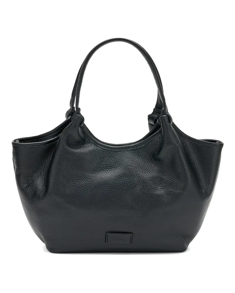 FRAU logo-appliqué leather tote bag - Schwarz Schwarz