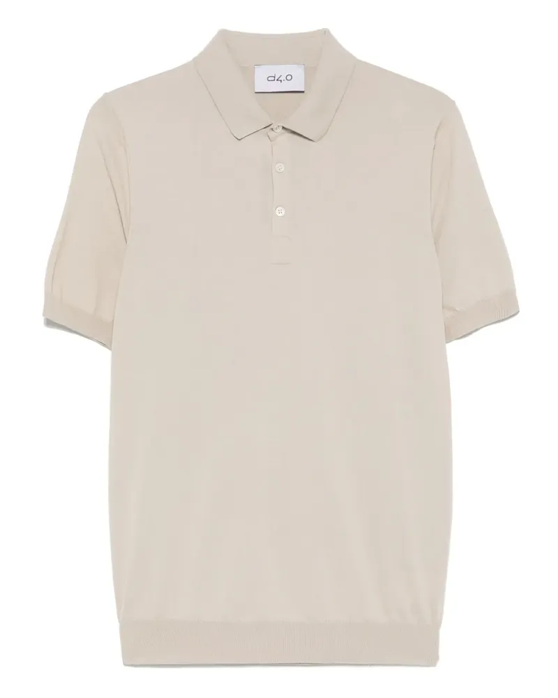 D4.0 Klassisches Poloshirt - Nude Nude