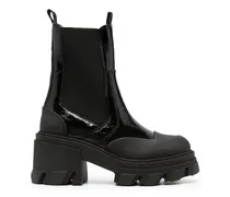 Stiefeletten mit Logo-Prägung - Schwarz