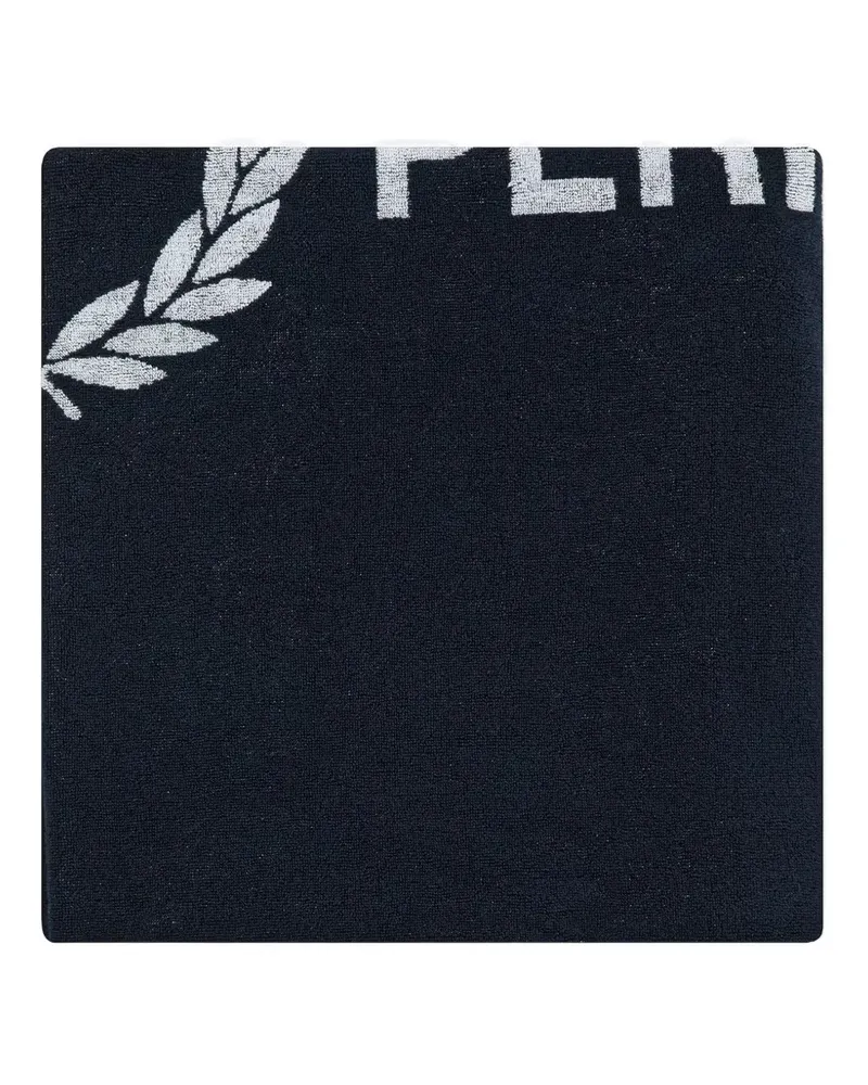 Fred Perry logo-print towel - Blau Blau