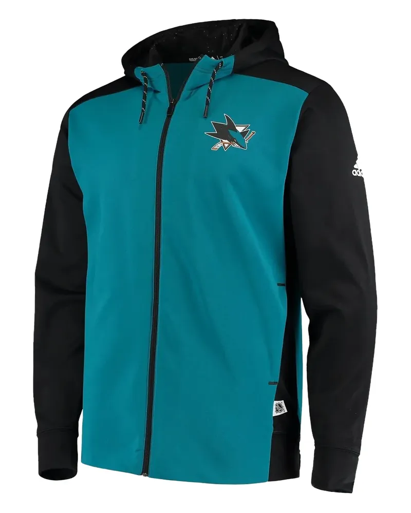 adidas San Jose Sharks Kapuzenjacke - Blau Blau