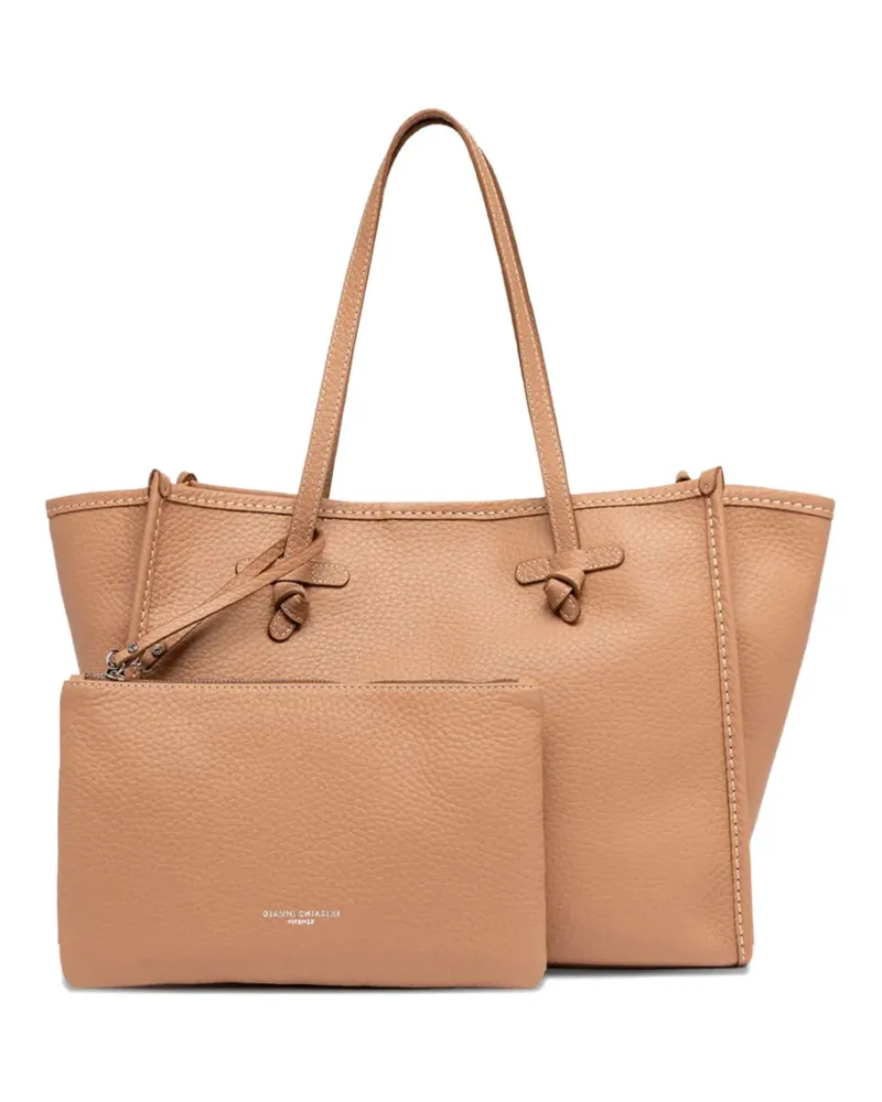 Gianni Chiarini Marcella leather tote bag - Nude Nude