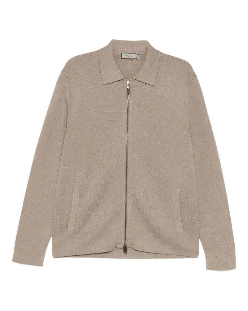 Canali Jacke mit Kragen - Nude Nude