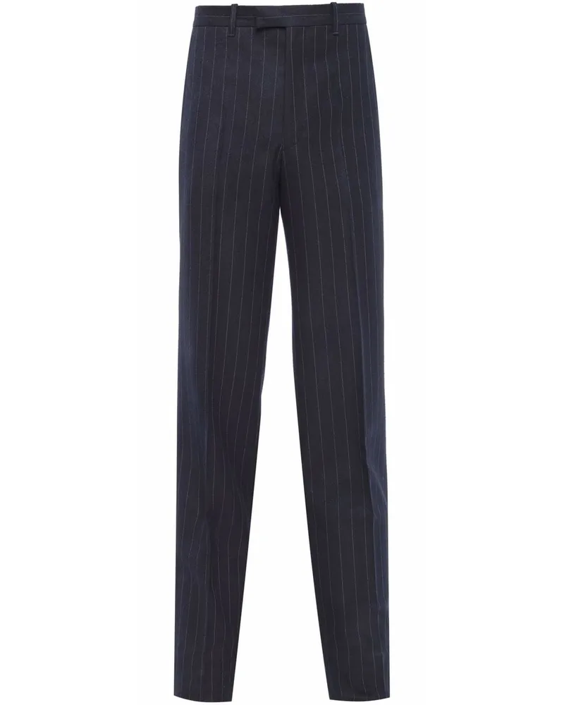 Prada Hose mit weitem Bein - Blau Blau