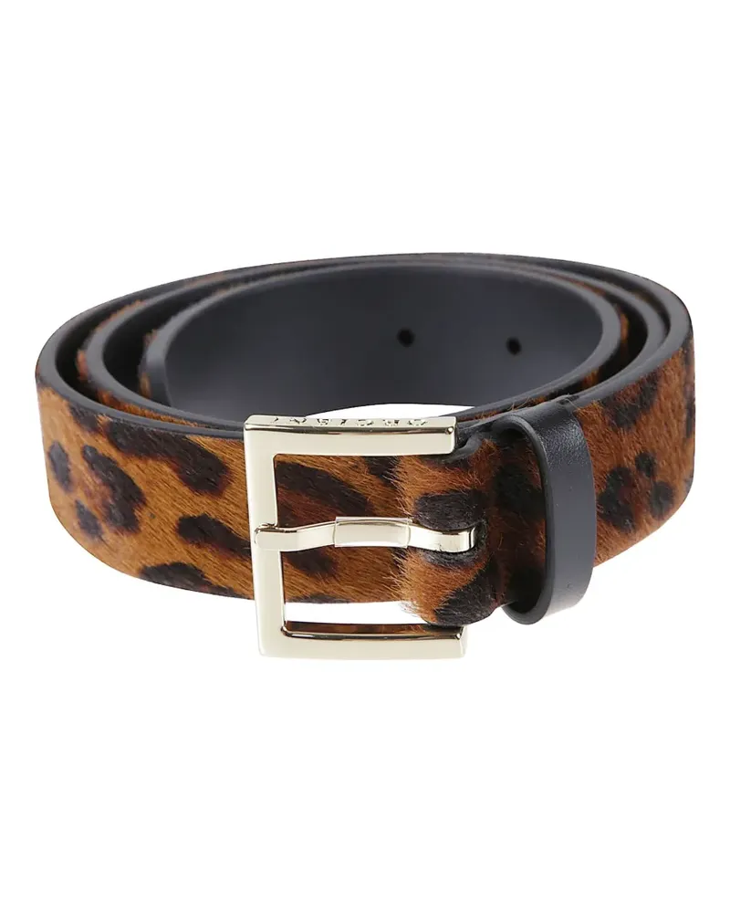 Orciani leopard-print leather belt - Braun Braun