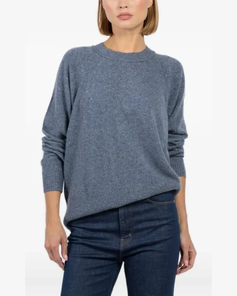 Autumn Cashmere ribbed crew-neck sweater - Blau Blau
