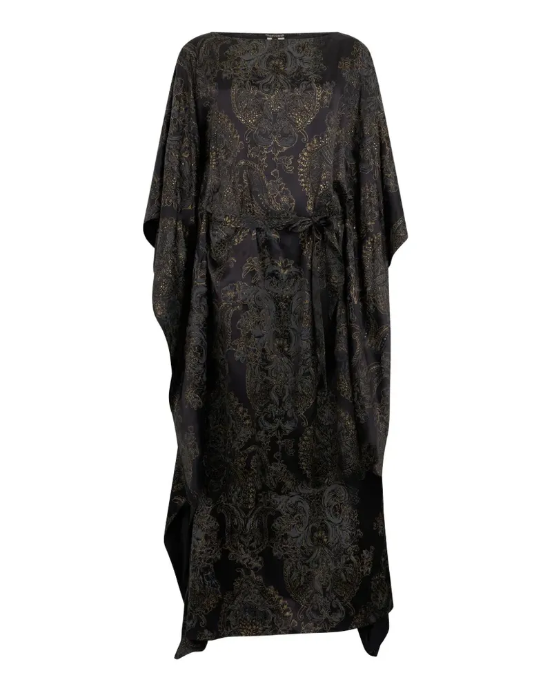Roberto Cavalli ornamental-print dress - Schwarz Schwarz