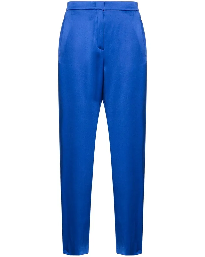Giorgio Armani Tapered-Hose aus Seide - Blau Blau