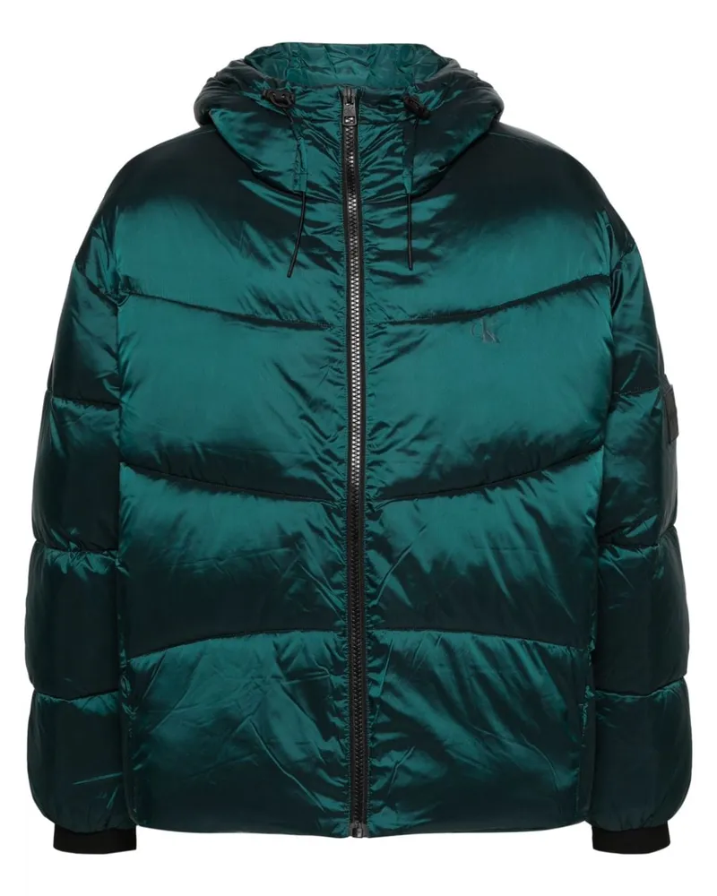 Calvin Klein Gefütterte Ripstop-Jacke - Grün Grün