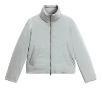 Gesteppte Jacke mit Rollkragen - Blau