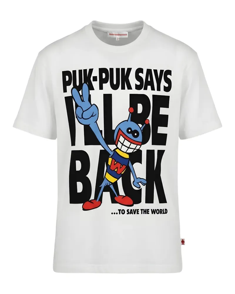 Walter van Beirendonck Puk-Puk graphic-print T-shirt - Weiß Weiß