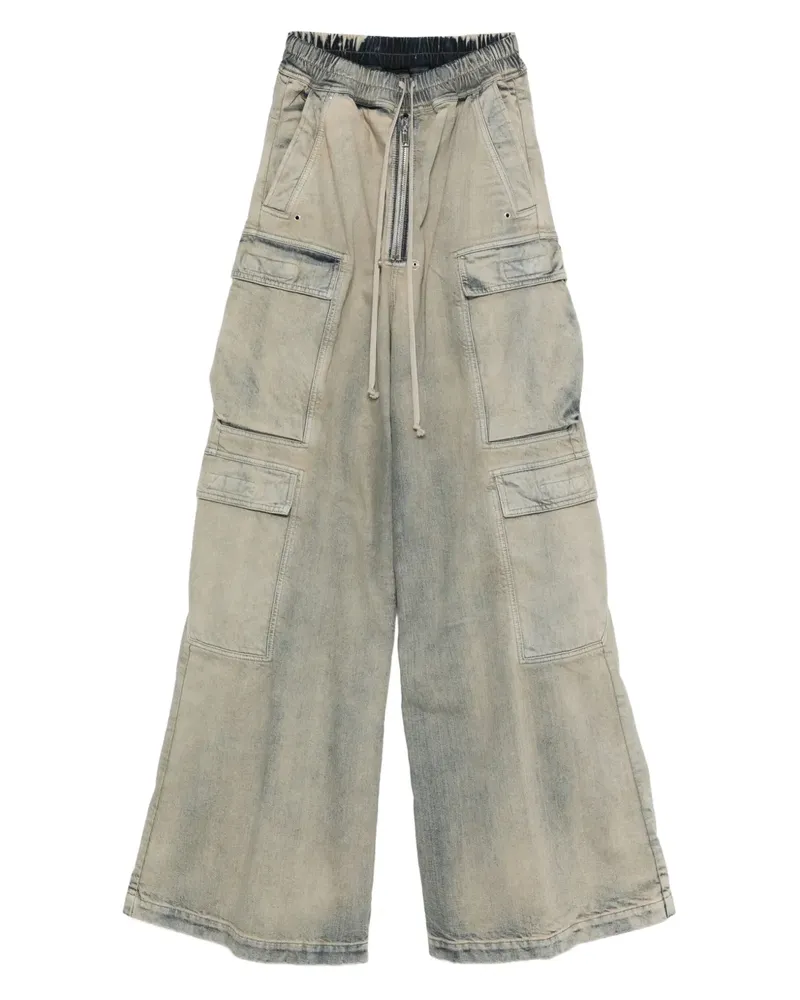 DRKSHDW by Rick Owens cargo-pocket drawstring jeans - Nude Nude