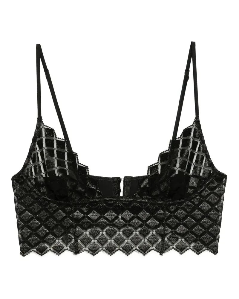 Kiki De Montparnasse Lamine BH - Schwarz Schwarz