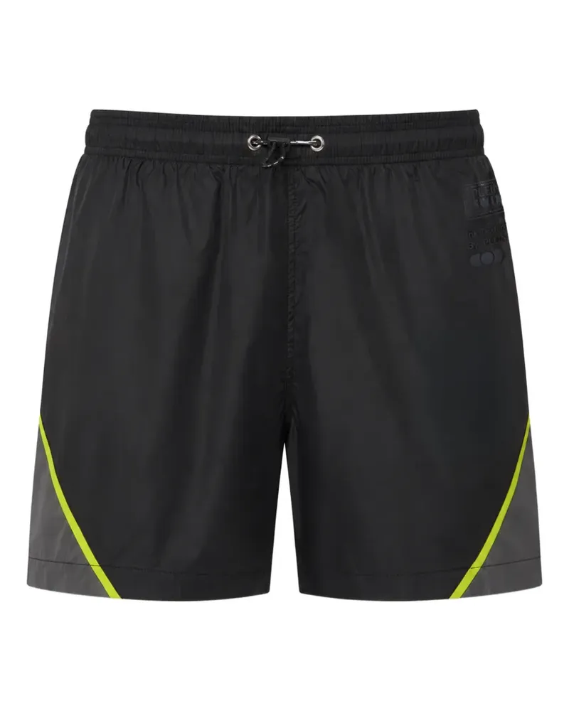 Philipp Plein logo-print drawstring swimming shorts - Schwarz Schwarz