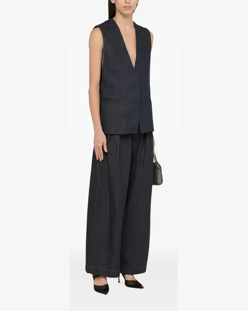 Amiri Weste aus Denim - Schwarz Schwarz