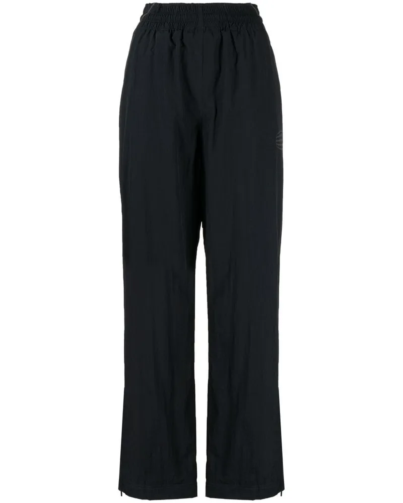 Alexander Wang Jogginghose mit weitem Bein - Schwarz Schwarz