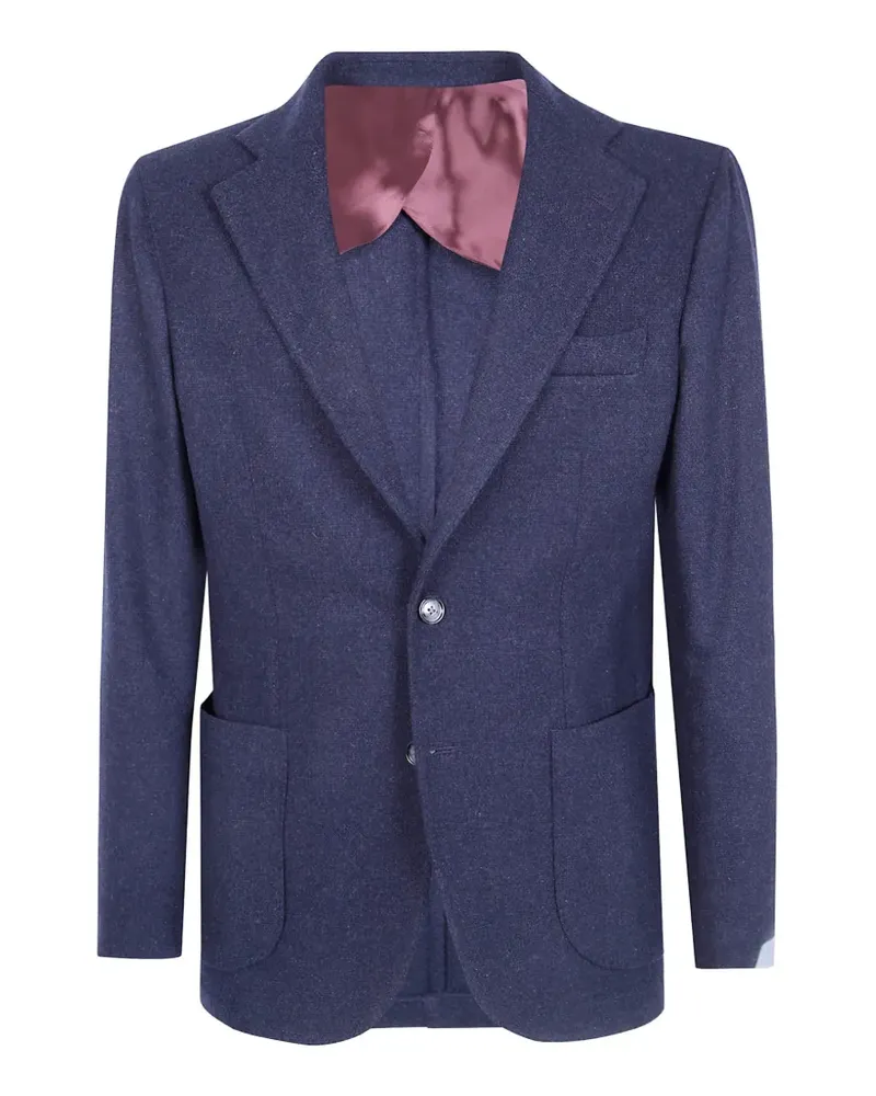 BARBA wool blazer - Blau Blau
