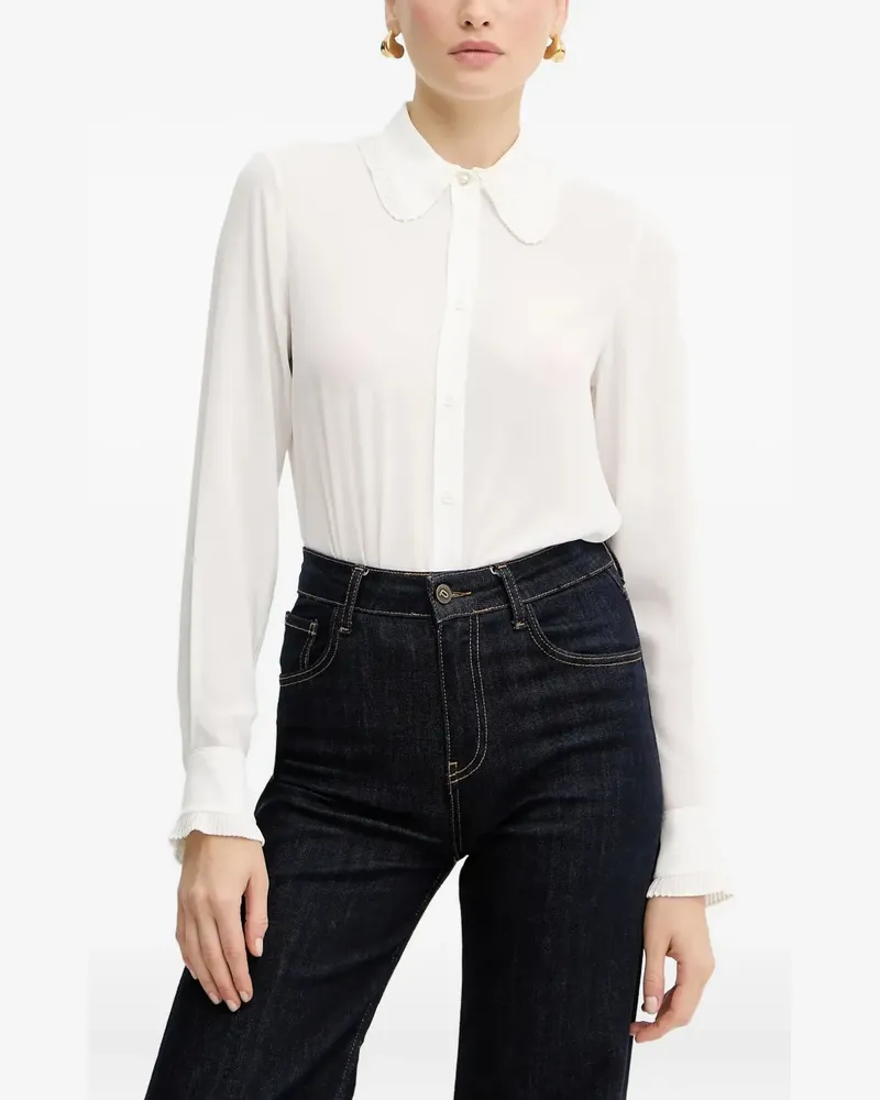 Silvian Heach Hemd mit Falten - Weiß Weiß