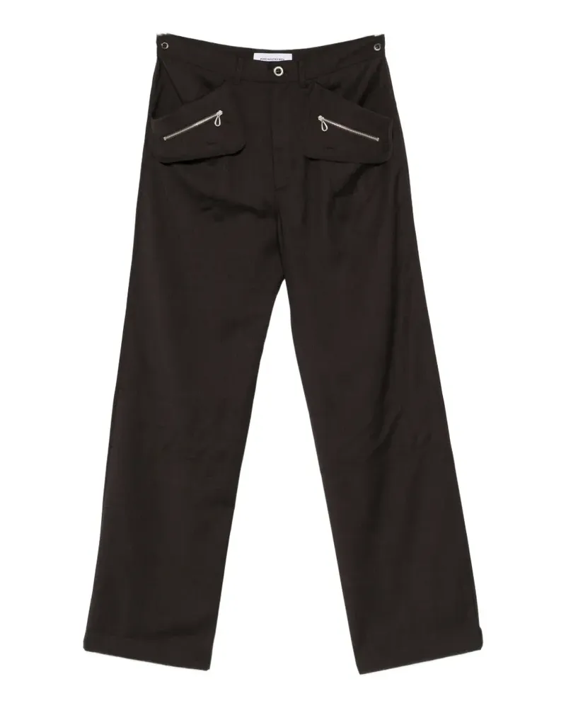 KIKO KOSTADINOV Komlo zipped wool trousers - Braun Braun