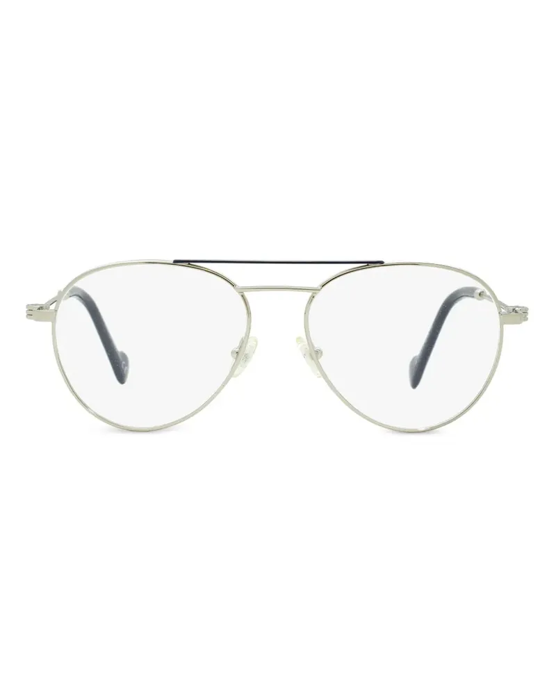 Moncler Klassische Pilotenbrille - Silber Silber