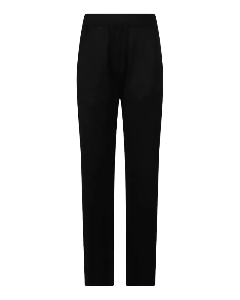 Dondup logo-plaque straight-leg track pants - Schwarz Schwarz