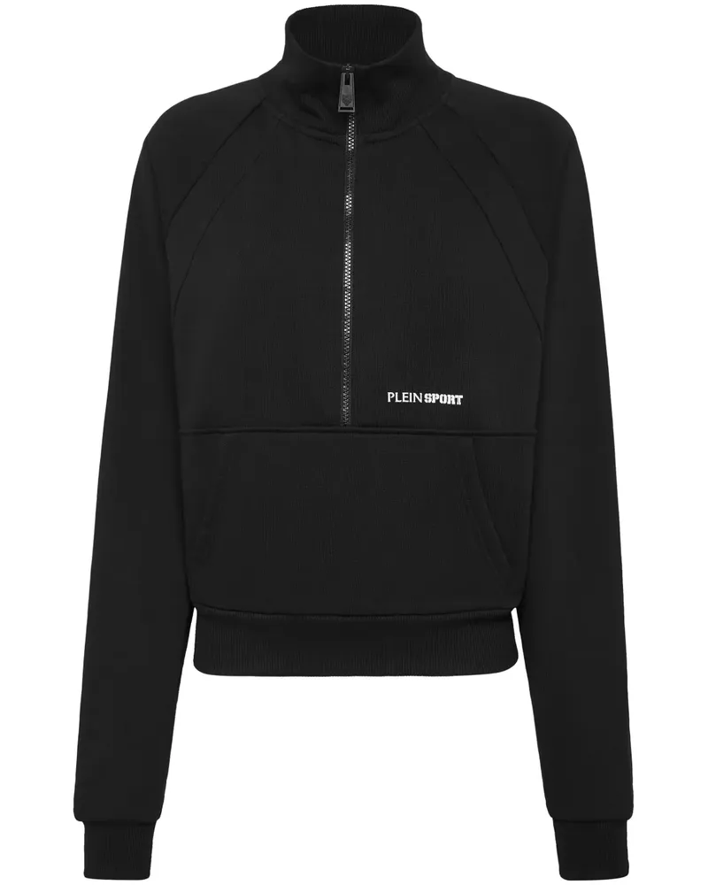 Philipp Plein Sweatshirt mit kurzem Reißverschluss - Schwarz Schwarz