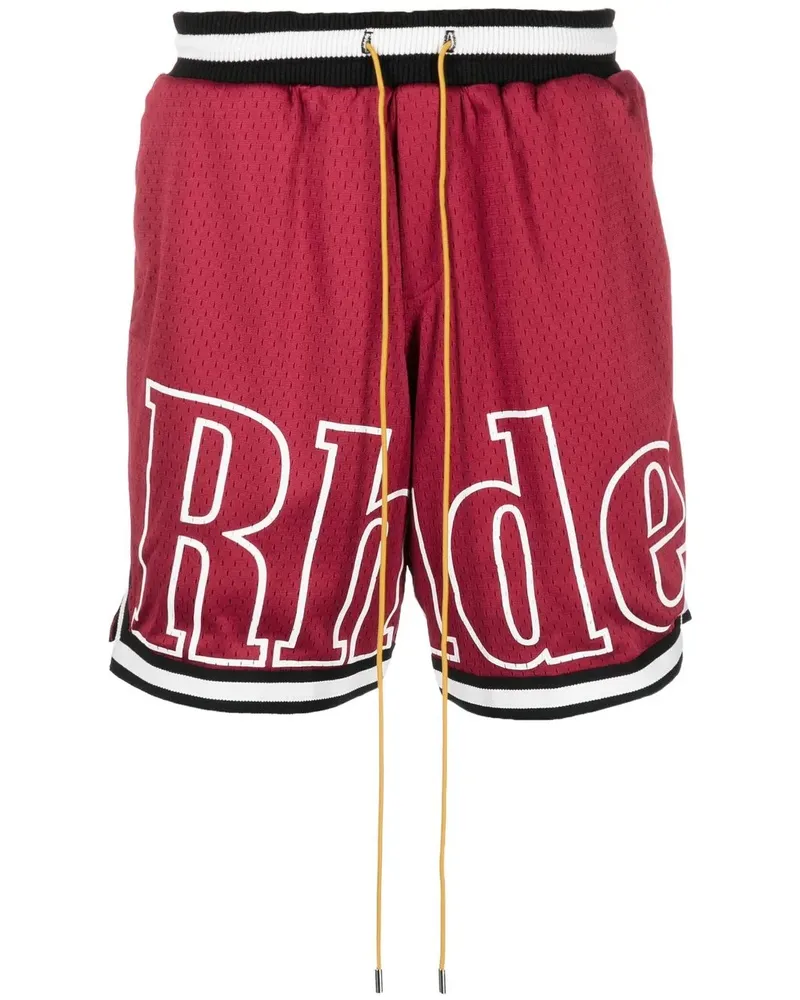 RHUDE Shorts mit Kordelzug - Rot Rot
