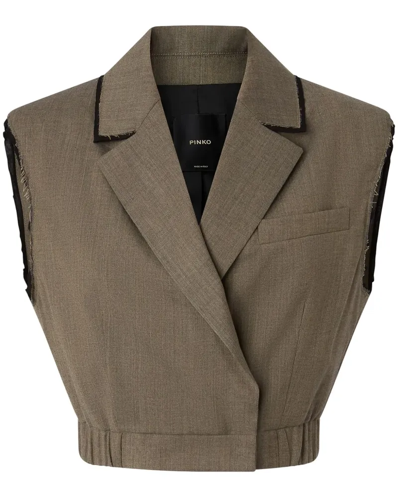 Pinko Cropped-Weste - Braun Braun