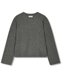 STUDIO TOMBOY Pullover mit Zopfmuster Grau