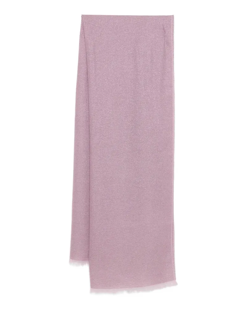 Ferragamo Schal mit Fransensaum - Violett Violett
