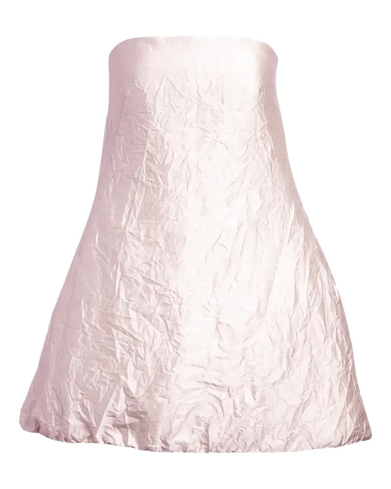 Brandon Maxwell Schulterfreies Minikleid - Weiß Weiß