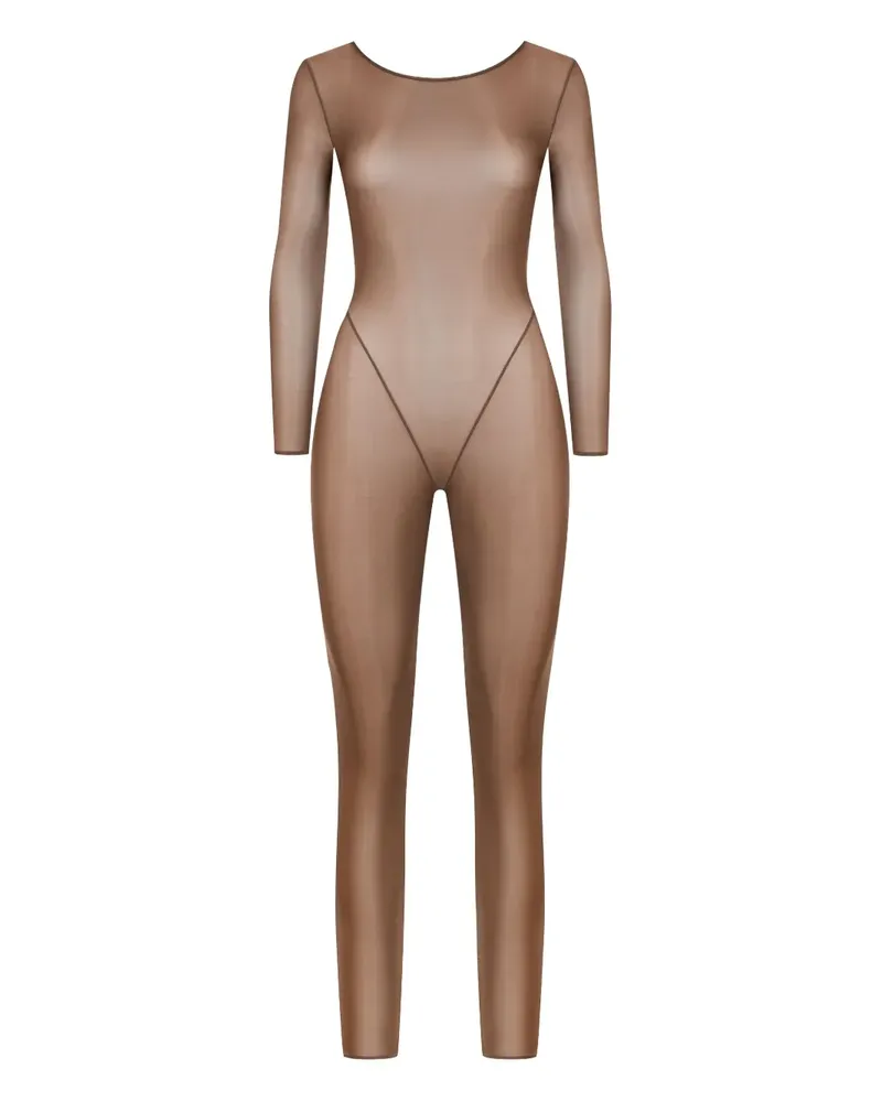 Maison Close Rückenfreies French Kiss Light Jumpsuit - Braun Braun