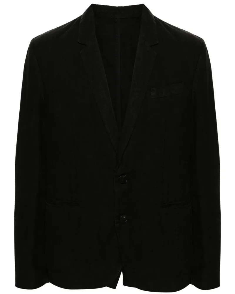 Zadig & Voltaire Einreihiges Viks Leinensakko - Schwarz Schwarz