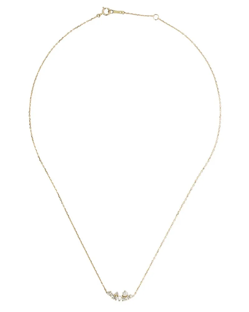 MIZUKI 14kt Gelbgoldhalskette mit Perle Gold