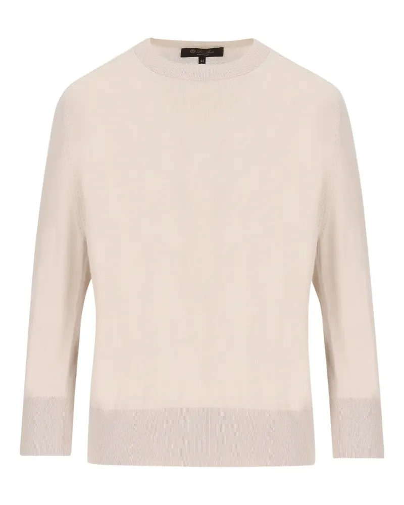 Loro Piana Gerippter Pullover - Nude Nude