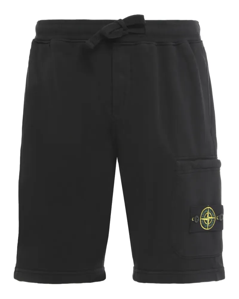 Stone Island 6200011 Shorts aus Bio-Baumwolle - Schwarz Schwarz