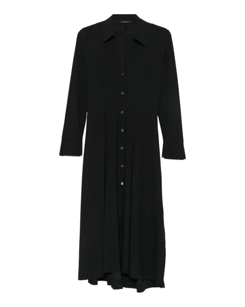 HIGH Langärmeliges Midikleid - Schwarz Schwarz