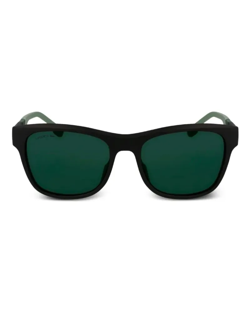 Lacoste Sonnenbrille mit eckigem Gestell - Schwarz Schwarz