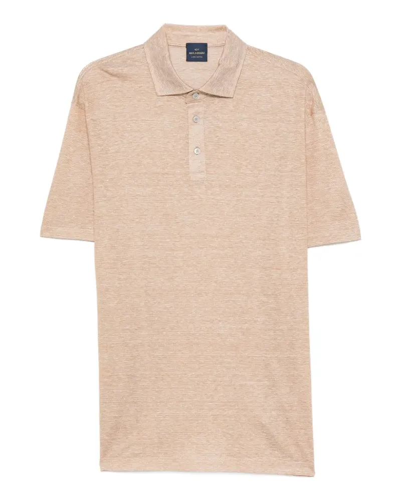 Paul & Shark Poloshirt mit kurzen Ärmeln - Nude Nude