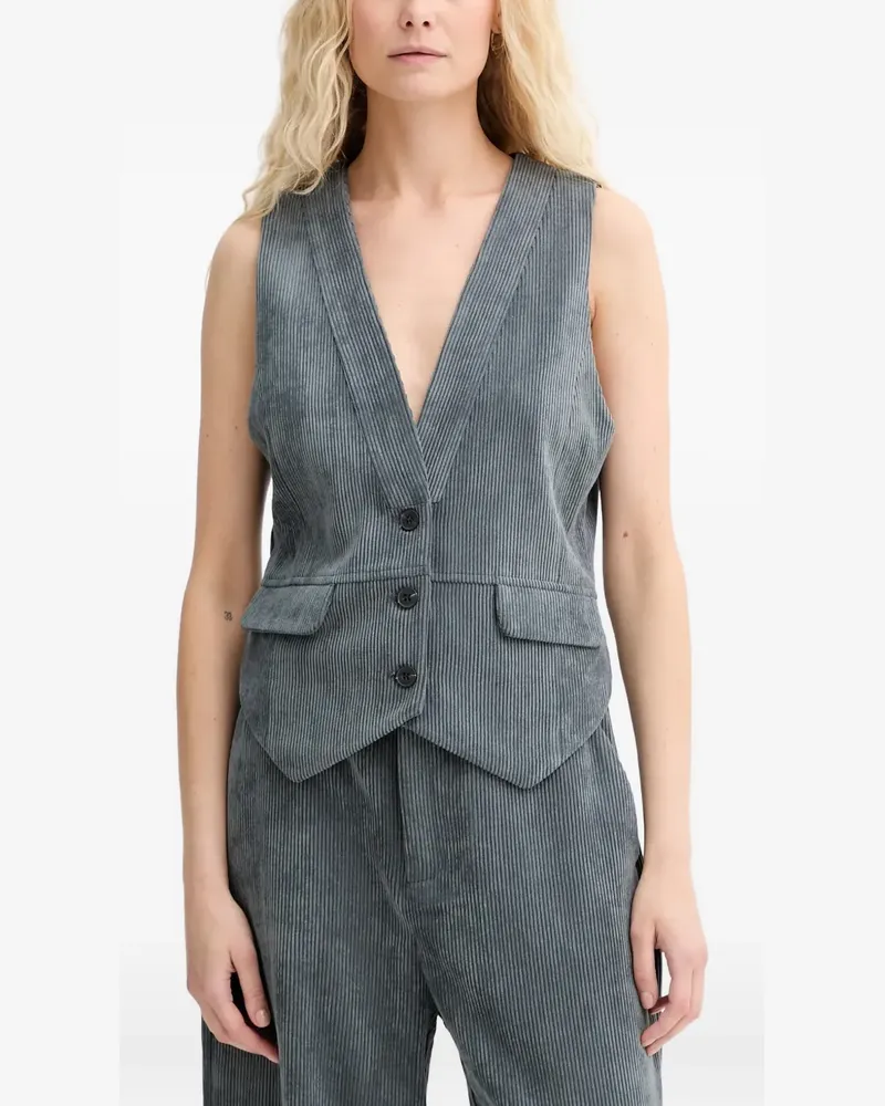 MUNTHE Lillian V-neck vest - Grau Grau