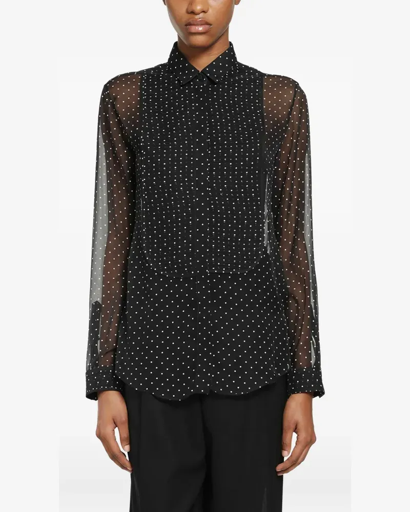 Tom Ford polka-dot silk-chiffon shirt - Schwarz Schwarz