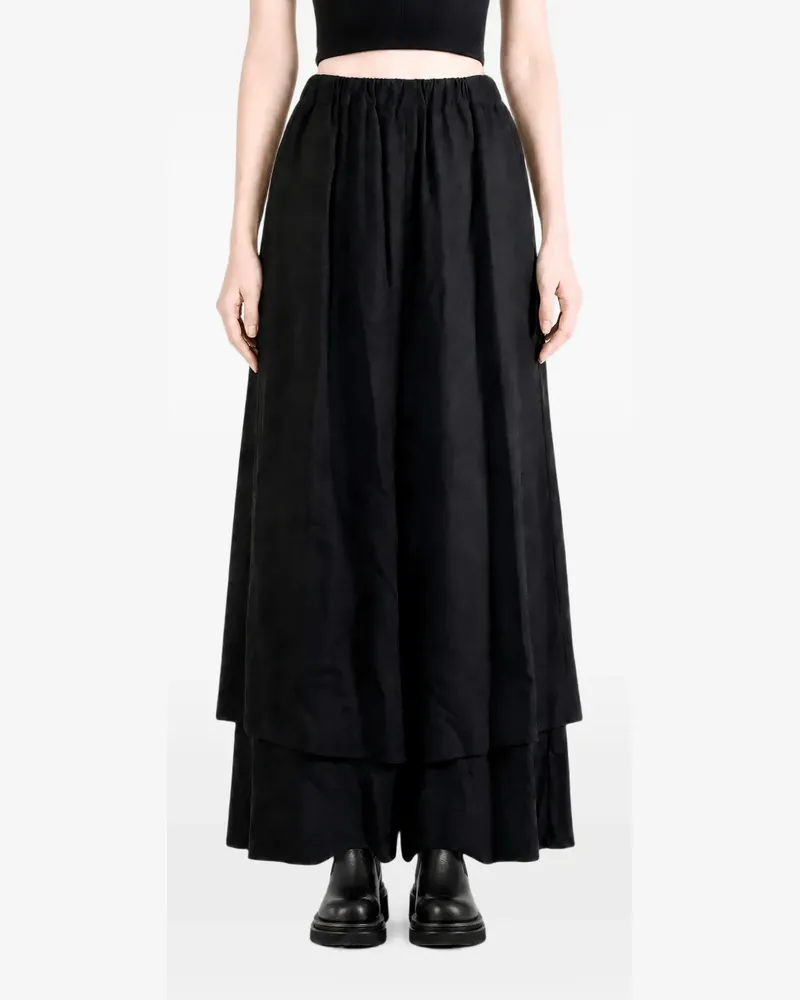 Comme des Garçons Hose im Layering-Look - Schwarz Schwarz