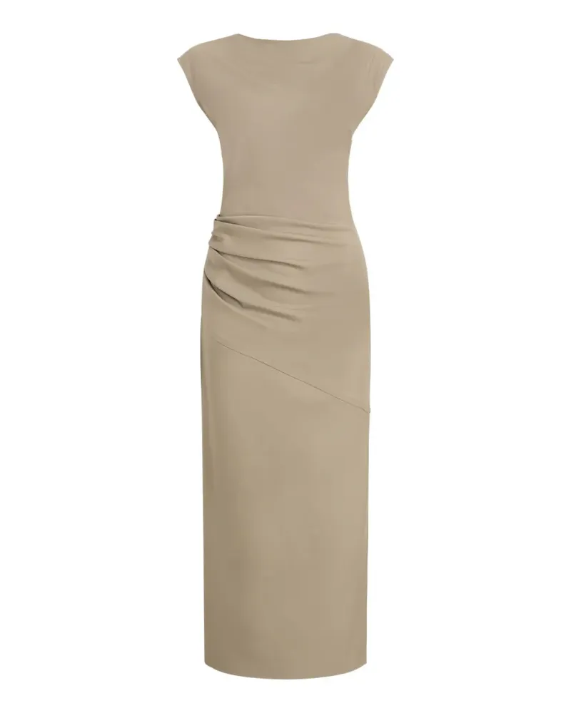 Proenza Schouler Katia dress in wool gabardine - Nude Nude