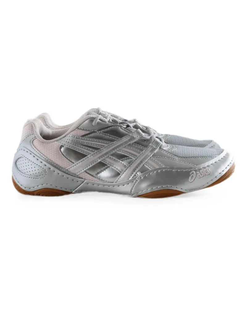 Asics Hypersync metallic-finish panelled sneakers - Silber Silber